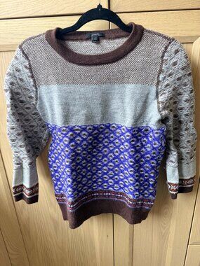 J.Crew fair-isle crewneck sweater, M